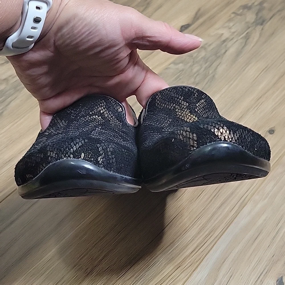 Dansko Olivia Bronze Snake Print Slip Ons